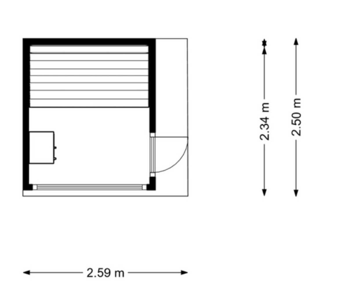 Cube Spa — pôdorys 1